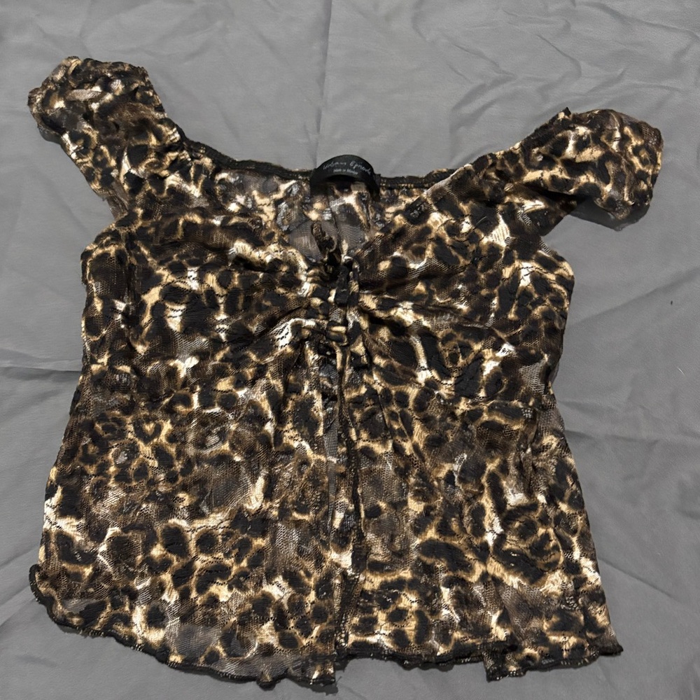 Leopard Print Women's Top